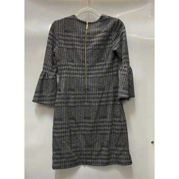 Women’s Calvin Klein Size 4 Three-Quarter Sleeve Black And White Dress - Picture 2 of 5
